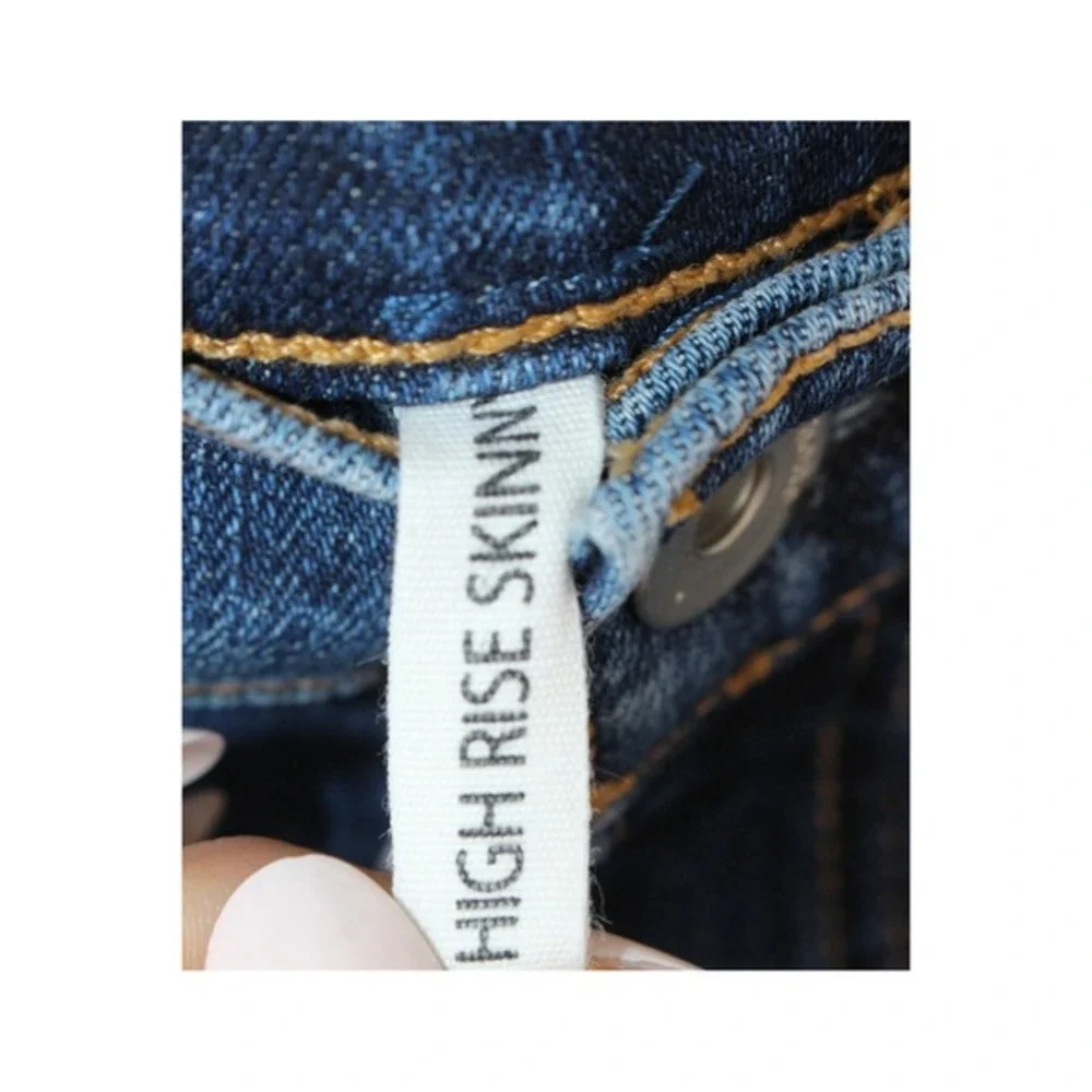Rag & Bone Elton High Rise Skinny Jeans Size‎ 30 Dark Indigo Blue W1532K520ELT